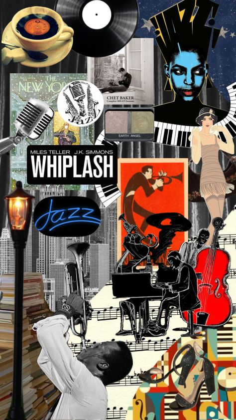 #jazz Swing Aesthetic, Big Band Jazz, Miles Teller, Band Wallpapers, Jazz Club, Earth Angel, Whiplash, Big Band, Create Collage