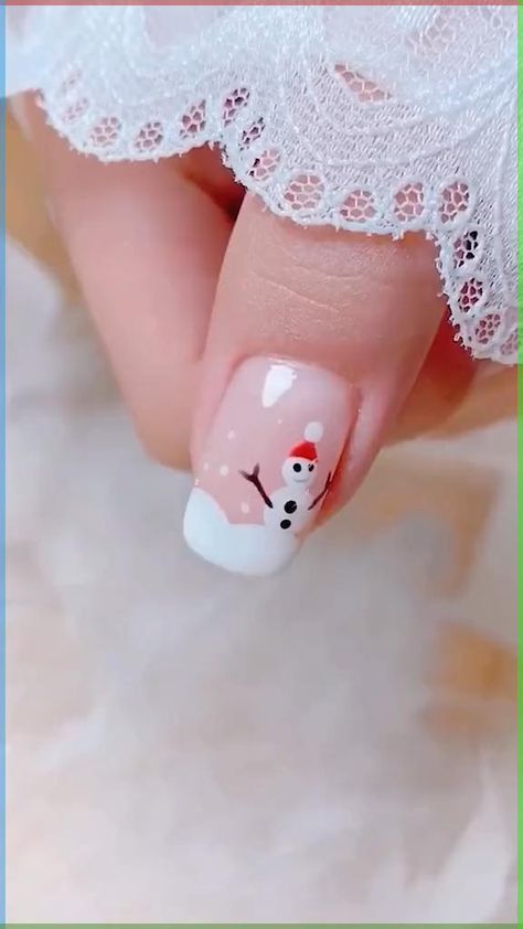 #BEAUTY, #RELATIONSHIPS #Fashion #Animals #Outfits #Winter Outfits #Animals Christmas Naildesign, Cute Glitter Nails, Nail Polish Christmas, Snowman Nail, Nails For 2023, Snowman Nail Art, Short Christmas Nails, Christmas Nails Designs, Winter Nail Design