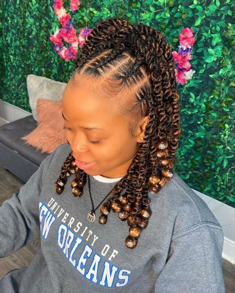 Long Braid Styles, Short Hair Twist Styles, Latest Hair Braids, Matthew 11 28 30, Passion Twists, Short Box Braids, Faux Locs Hairstyles, Cute Braided Hairstyles, Braids With Beads