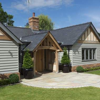 Meadow Cottage, Bungalow Conversion, Eco Cottage, Dormer Bungalow, Border Oak, Oak Frame House, Exterior House Remodel, Contemporary Barn, House Cladding