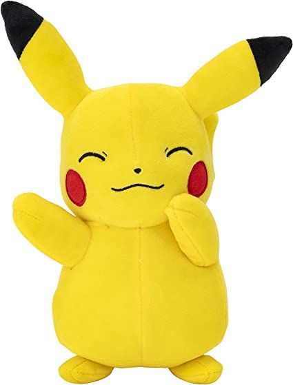 This cute and cuddly 8" Pikachu plush is a must-have for all Pokémon fans! This super-soft plush is great to take wherever you go! This Pikachu plush is inspired by smash-hit Pokémon Animated Series! Gotta Catch ‘Em All! Ages: 3+ Pokemon Stuffed Animals, Eevee Cute, Pikachu Pikachu, Pikachu Plush, Books Collection, All Pokemon, Catch Em All, Game Store, Pokemon Fan