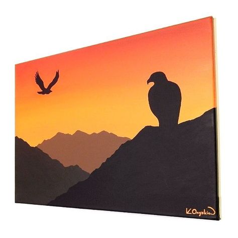 Master the Basics: Oil Painting on Canvas for Beginners at $110 Eagle Paintings, Mountain Sunset Painting, Painting Exercises, Charcoal Ideas, Love Canvas Painting, Sunset Acrylic Painting, Sunset Canvas Painting, Sunset Acrylic, Sunset Painting Acrylic