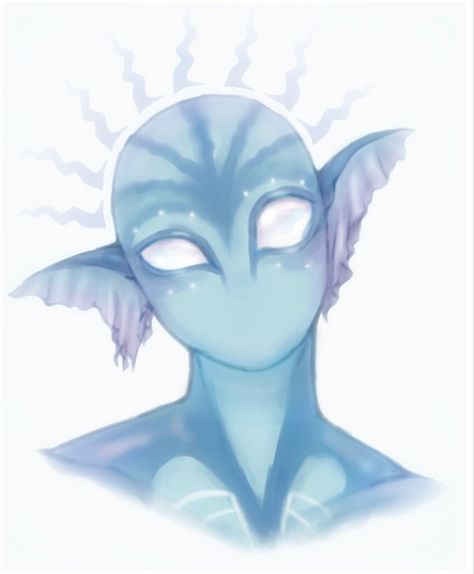 Purple Alien Character Design, Blue Alien Character Design, Leviathan Human Form, Funny Chibi Art, Siren Ears Drawing, Alien Drawing Reference, Alien Civilization Concept Art, Cool Alien Designs, Cute Alien Character Design