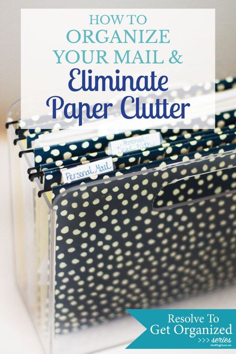 How to Organize Mail to Eliminate Paper Clutter - Small Stuff Counts How To Sort Mail, Mail Filing System, Mail And Bill Organization, Organize Mail, Kitchen Mail Organization, Mail Organization Ideas, Home Mail Organization, Paper Organization System, Project Life Organization