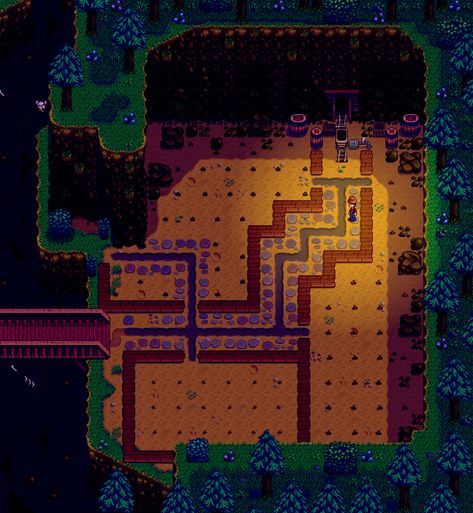 Stardew Valley Quarry, Stardew Valley Layout, Stardew Valley Farms, Farm Layout, Controversial Topics, Tree Farm, Stardew Valley, Tree Farms, Alien Logo