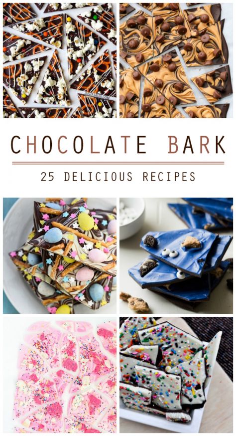 Chocolate Bark Recipes, Candy Bark Recipes, Cooking Desserts, Bark Recipes, Chocolate Bar Recipe, Christmas Bark, Dessert Halloween, Homemade Chocolate Bars, Chocolate Bark Recipe