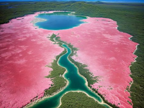 Discover Australia's Natural Beauty: Lake Hillier Lake Hillier Australia, Inspiring Landscapes, Awe Inspiring, Natural Beauty, Vision Board, Lake, Australia, Collage, Beauty