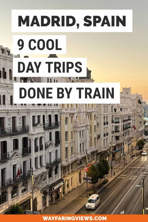 Madrid To Barcelona Train, Day Trip From Madrid, Spain By Train, Madrid Day Trips, Day Trips From Madrid Spain, Day Trips From Madrid, Portugal Train, Best Cities In Spain, Madrid Itinerary