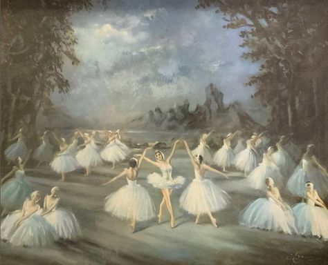 Since so many of you have enjoyed the ballet painting by 20thc English artist Carlotta Edwards that I’ve posted in the past, here’s… | Instagram Carlotta Edwards, Ballet Room, Swan Ballet, Swan Lake Ballet, Ballet Painting, Margot Fonteyn, Ballerina Painting, Ballerina Art, Dancers Art