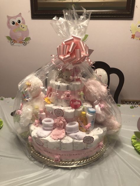 Beautiful diaper tower for a baby shower. My neighbor’s mom is very talented. Diaper Tower, Toddler Room, Snow Globes, Tower, Baby Shower, Shower, Cake, Quick Saves