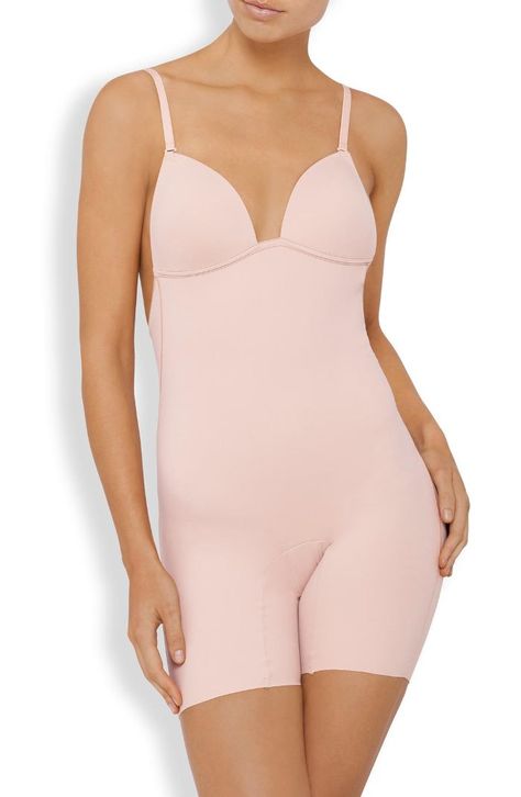 The 17 Best Full-Body Shapewear Pieces—Period | Who What Wear Backless Body Shaper, Chocolate Clothes, Waist Shapers, Backless Bodysuit, Body Shapewear, Backless Jumpsuit, Shapewear Bodysuit, Cute Swimsuits, Women's Shapewear