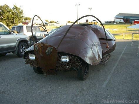 Funny Looking Cars, Monster Garage, Crazy Cars, Strange Cars, Bug Car, Weird Cars, Car Mods, Car Images, Hot Shots