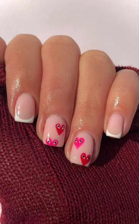 Short Acrylic Nails Designs Summer 2023, Cute Nails Biab, Cute Short Gel Nails Summer 2023, Short Summer Nail Designs 2023, Biab Nail Inspo Short, Cute Short Square Acrylic Nails Designs Simple, Short Gel Nail Designs Holiday, Biab Builder Gel Nails, Cute Biab Nails Short