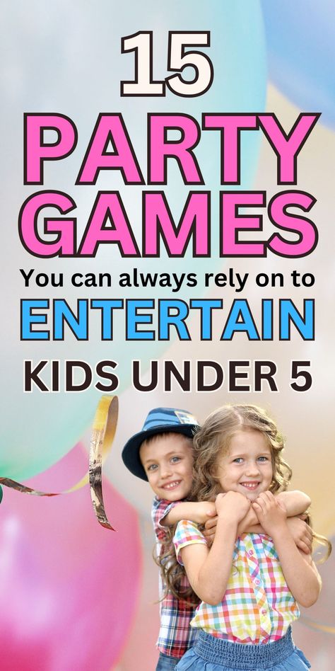 15 Birthday Party Games For Kids Under 5 You Can Always Rely On To Bring The Fun 3 Birthday Party Games For Kids Indoor Age 5, 4th Birthday Games, Toddler Birthday Games Outdoor, Kid’s Birthday Party Games, 5 Year Birthday Party Activities, Party Games For 3rd Birthday, Fun Games For Kids Party, Preschool Birthday Party Games, Fun Kid Games For Parties