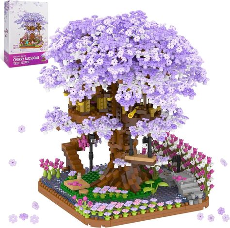 Cherry Blossom Bonsai, Sakura House, Cherry Blossom Bonsai Tree, Japanese Sakura, Diy Blocks, Zen Decor, Sakura Tree, Purple Home, Cherry Blossom Tree