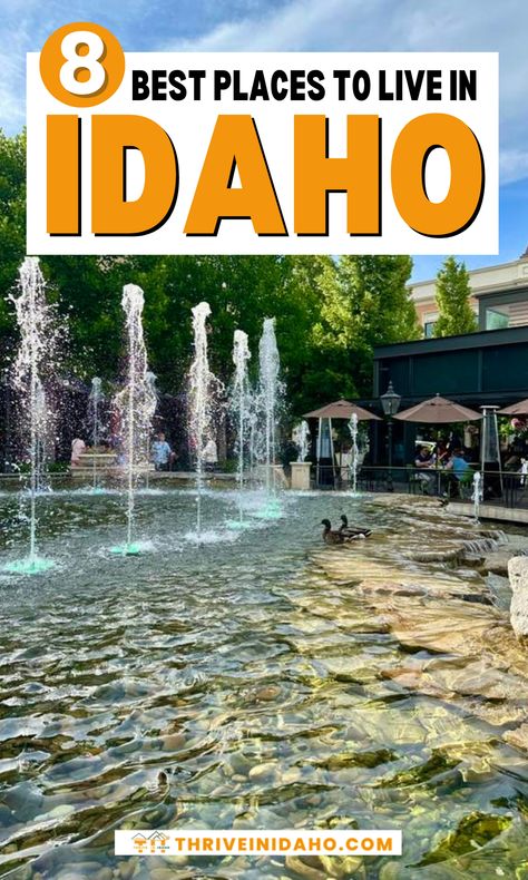 Dreaming of living in Idaho? Discover the best places to live in Idaho with our top picks for amazing locations. From charming small towns to vibrant cities, these spots offer the perfect mix of lifestyle and community. Whether you're looking to move or just curious about the best places in Idaho, check out our guide to find your ideal new home! Living In Idaho, Boise Idaho Things To Do In, Places To Visit In Idaho, Best Places In Idaho To Visit, Things To Do Boise Idaho, Ideal Community, Bonners Ferry Idaho, Caldwell Idaho, Moving To Idaho