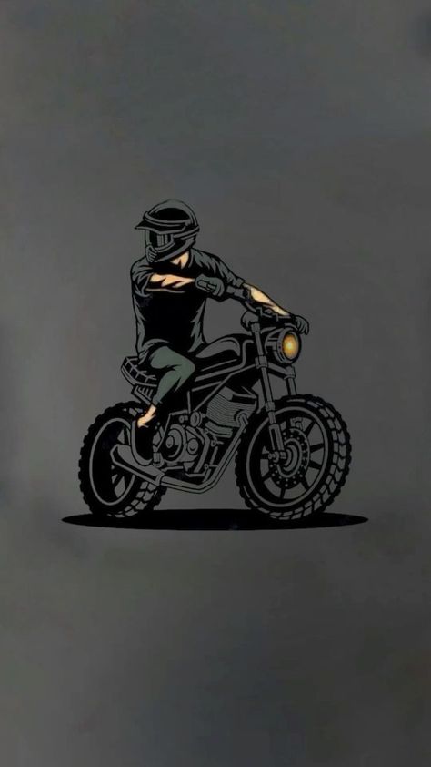 Motorbike Illustration, Just Do It Wallpapers, Bike Drawing, Motorcycle Illustration, Android Wallpaper Art, Bike Illustration, Wallpaper Photo Gallery, Motorcycle Wallpaper, Black Wallpaper Iphone Dark