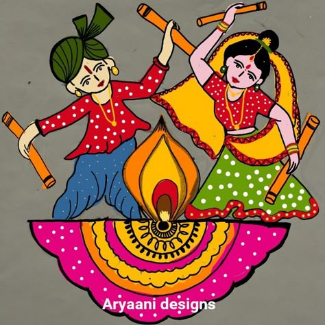 Rangoli Designs For Competition Easy, New Year Rangoli Design Cartoon, Poster Rangoli Designs For Competition, Poster Rangoli Designs, Rangoli For Navratri, New Year Rangoli Design, Unique Rangoli, Rangoli Designs For Competition, Poster Rangoli