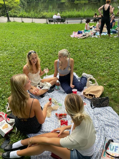 Summer In The City Aesthetic, Park Picnic Aesthetic, Picnic In Central Park, Central Park Aesthetic, Central Park Picnic, Bday Picnic, Summer In Nyc, Park Aesthetic, Park Picnic