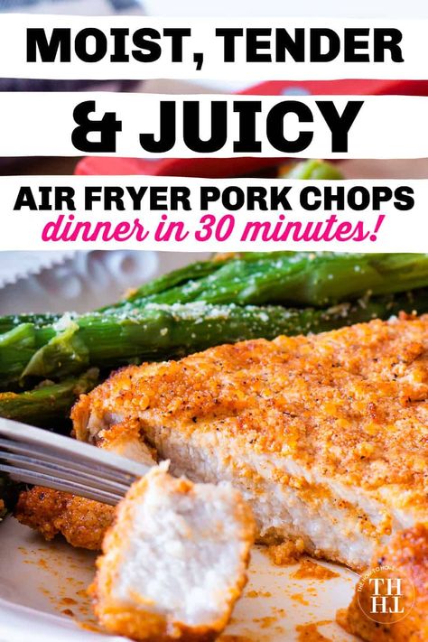 Parmesean Pork Chops, Air Fryer Recipes Pork Chops, Pork Cutlet Recipes, Air Fryer Recipes Pork, Cheese Pork Chops, Parmesan Crusted Pork Chops, Parmesan Pork Chops, Air Fryer Pork, Breaded Pork Chops