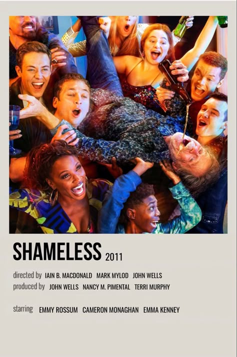 minimal polaroid show poster for shameless Shameless Aesthetic Poster, Shameless Poster Vintage, Shameless Minimalist Poster, Shameless Movie Poster, Movie And Show Posters, Shameless Polaroid Poster, Shameless Poster, Tv Show Posters, Shameless Movie