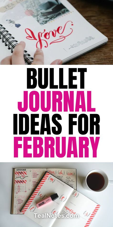 Celebrate love and productivity with these February bullet journal ideas layout to keep you inspired! Whether you're looking for February bujo theme ideas or need fresh bullet journal pages for February, this guide has everything you need. Get creative with February bujo spread ideas and find the best Bujo inspiration to stay on track. Ready to start journaling? Get your FREE bullet journal template now! February Bujo Ideas, Bullet Journal Ideas For February, Journal Ideas For February, February Journal Ideas, Romantic Doodles, Bullet Journal Pages Ideas, Bujo Pages Ideas, February Bullet Journal Ideas, February Bullet Journal Cover