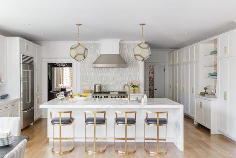 HGTV.com shares 15 stunning kitchen islands with ideas for your kitchen remodel. Spring Kitchen Decor, Waterfall Countertop, Waterfall Island, Kitchen Seating, Large Kitchen Island, Stools For Kitchen Island, Kitchen Island With Seating, Island With Seating, Kitchen Island Design