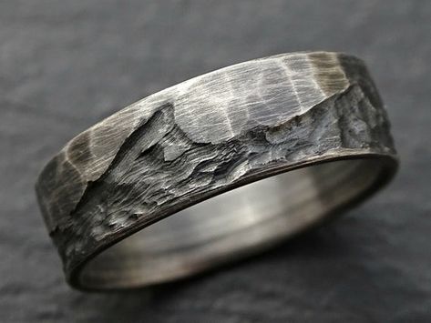 rustic wave ring silver boho wedding ring mens wedding band image 2 Organic Mens Wedding Band, Alternative Mens Wedding Rings, Man Wedding Ring Silver, Mens Silver Rings Handmade, Wave Ring Silver, Boho Wedding Ring, Cool Rings For Men, Mens Wedding Bands Unique, Wedding Ring For Him