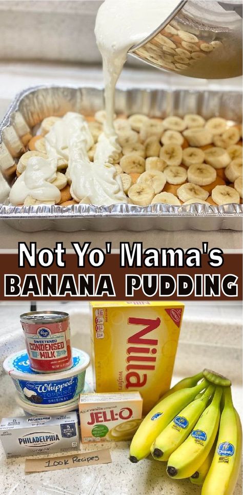 Pinterest Desserts, Old Fashioned Banana Pudding, Banana Pudding Desserts, Easy Banana Pudding, Southern Banana Pudding, Banana Pudding Recipe, Banana Dessert Recipes, Best Banana Pudding, Banana Dessert