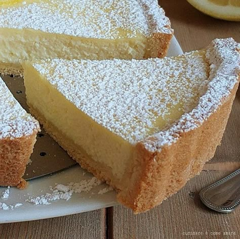 TORTA FROLLA CREMA RICOTTA LIMONE dolce ripieno | Cucinare è come amare Italian Desserts Easy, Mini Tart Recipes, Italian Cuisine Recipe, Best Apple Pie, Ricotta Recipes, Torte Cake, Breakfast Cake, Italian Desserts, Great Desserts