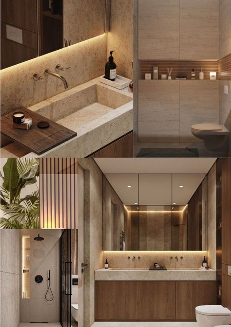 This is a bathroom inspiration board. This is a warm, gritty, creamy atmosphere Warm Marble Bathroom, Creamy Bathroom, Sandy Bathroom, Sandstone Bathroom, Bathroom Inspiration Board, City Bathrooms, Warm Bathroom, Stone Bathroom, Beige Bathroom