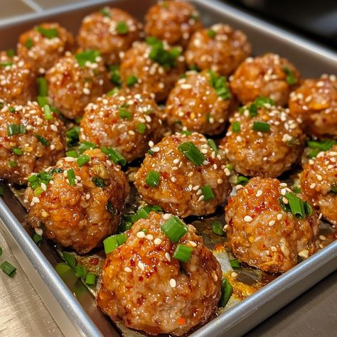 🍽️ "Kimchi Meatballs are a flavorful twist on a classic favorite—spicy, tangy, and absolutely irresistible!" 🍽️🌶️ #KimchiMeatballs #FlavorfulEats Kimchi Meatballs Ingredients: Ground pork (1 lb) Kimchi (1 cup, chopped) Breadcrumbs (1/2 cup) Egg (1, beaten) Garlic (2 cloves, minced) Soy sauce (1 tbsp) Green onions (1/4 cup, chopped) Instructions: Preheat oven to 375°F (190°C). In a bowl, mix ground pork, chopped kimchi, breadcrumbs, egg, garlic, soy sauce, and green onions. Form mixture in... Kimchi Meatballs, Instagram Recipes, Meatball Ingredients, Trending Recipes, Ground Pork, Green Onions, Bread Crumbs, Kimchi, A Bowl