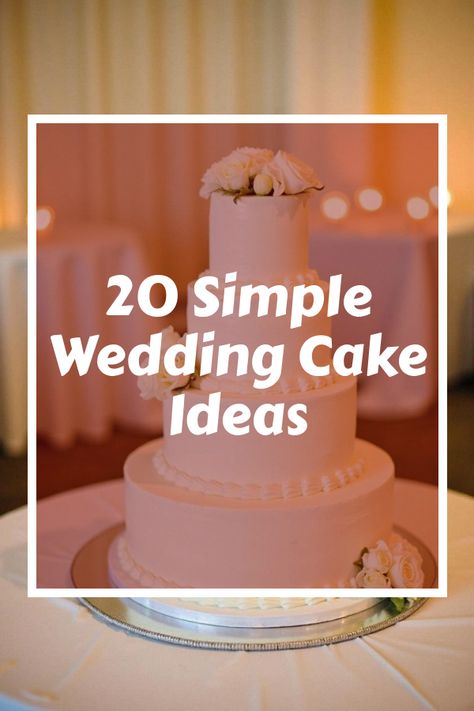 Did you know that choosing a wedding cake doesn't have to be a daunting task? Discover how a wedding cake simple in design can still be a showstopper at your celebration. Dive into the world of elegant cakes, minimalist designs, and delectable flavors that keep all eyes on the bride and groom. Uncover ways to make your cake Instagram-worthy with these stunning ideas and tips! Baking A Wedding Cake, Wedding Cake For 30 People, Simple Elegant Wedding Cakes 2 Tier, Groom Cakes Ideas, Simple Wedding Cake Ideas 2 Tier, Simple Cake Table Decor, Easy Wedding Cake Decorating, Simple Cake Aesthetic, Small Rustic Wedding Cake