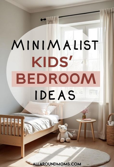 Creating a minimalist bedroom for kids promotes a calm, organized environment that fosters better sleep and productivity. By reducing clutter, maximizing space, and implementing smart storage solutions, parents can transform chaotic rooms into functional, stylish spaces. This approach not only simplifies cleaning but also helps children develop good habits and appreciate living with less. The benefits extend beyond aesthetics... Minimalist Childrens Bedroom, Kids Small Room Organization, Japandi Kids Bedroom, Minimal Kids Bedroom, Minimalist Kids Bedroom, Kids Room Organization Ideas, Declutter Kids Room, Minimal Bedroom Ideas, Small Kids Bedroom