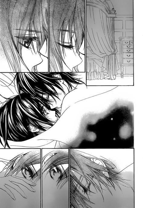 Bed scene yay Yuki And Kaname, Dengeki Daisy Manga, Vampire Knight Kaname, Vampire Knight Yuki, Yuki Kuran, Vampire Knight Manga, Matsuri Hino, Photo Manga, Kaname Kuran