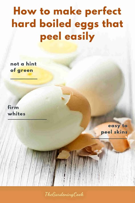 Easy Peel Boiled Eggs, Creative Egg Recipes, Hard Boiled Eggs Easy Peel, Peeling Boiled Eggs, Easy Peel Eggs, Easy Hard Boiled Eggs, Cooking Hard Boiled Eggs, Perfect Boiled Egg, Egg Nutrition