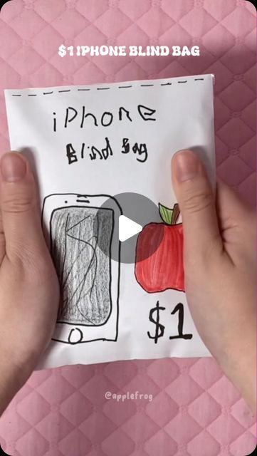 Diy Paper Blind Bags, Paper Iphone 15, Iphone Blind Bag, How To Make Blind Bags, Diy Blind Bags, Paper Blind Bags, Kids Credit Card, Iphone Printable, Blind Bag Ideas