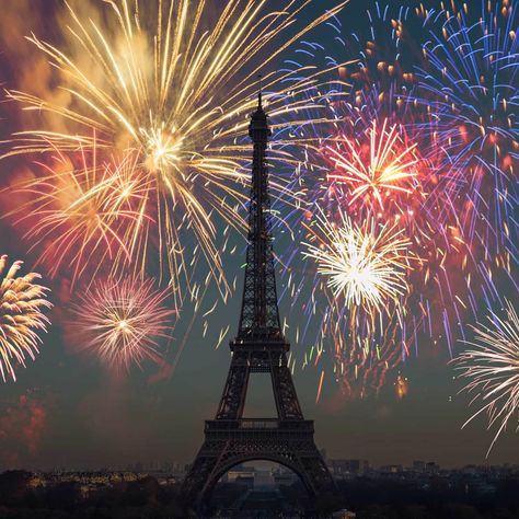 Your Guide to Bastille Day in France 2024: celebrations, traditions, and travel tips  | Trainline France Train, Europe Travel Outfits, Bastille Day, Paris Olympics, July 14th, Fireworks Show, Trip Outfits, Visit France, Fireworks Display