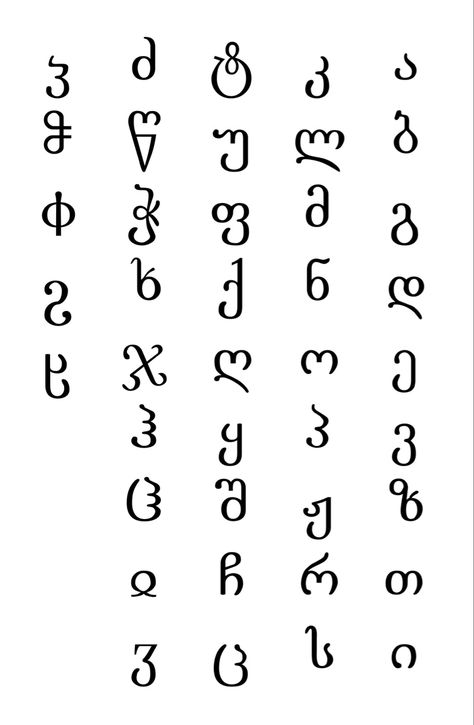 Georgian Alphabet, Georgia Ornament, Georgian Language, Ancient Languages, No Gender, Capital Letters, Lettering Alphabet, Texts, Georgia