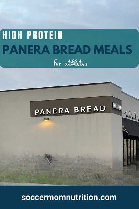 When you’re on the go, traveling for a tournament or away game, you can find good high protein Panera Bread options. These meals can support your soccer player diet to meet your energy needs. Eating a well balanced pre game and post game meal is key to fuel your activity and support your recovery. When you fuel and replenish your energy stores you’ll have more stamina and strength to run, kick, defend and score goals. Panera Bread Breakfast, Meals For Athletes, Bread Meals, Avocado Blt, Protein Lunch, Pre Game, Ciabatta Bread, Vegetarian Sandwich, Panera Bread