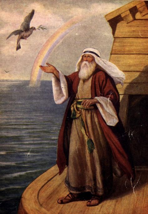 Noah and dove Noah Flood, Bible Timeline, Bible Images, Noah S Ark, Bible Pictures, Bible History, The Flood, The Ark, The Old Testament