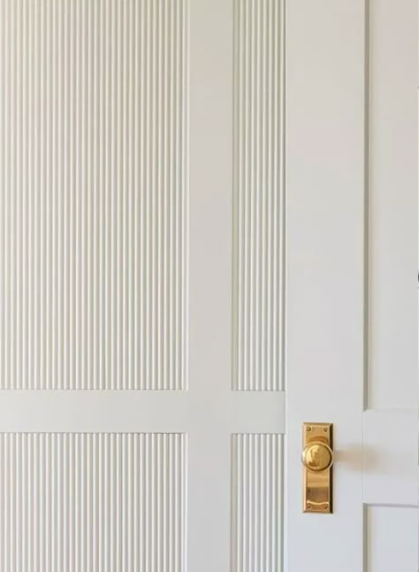 Raised Wall Paneling, Bm Proposal Paint, Modern Wall Trim, Modern Historic Home, The Mcgee Home, Interior Door Hardware, Mcgee Home, Round Moulding, Wainscoting Panels