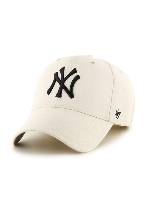 47 New York Yankees MVP Hat Baseball Cap, cream new era cap, ivory cap, new era cap, ny cap. Ny Yankees Hat, Ny Cap, Yankees Hat, Beige Outfit, Hat Baseball, Ny Yankees, New Era Cap, 47 Brand, New York Yankees