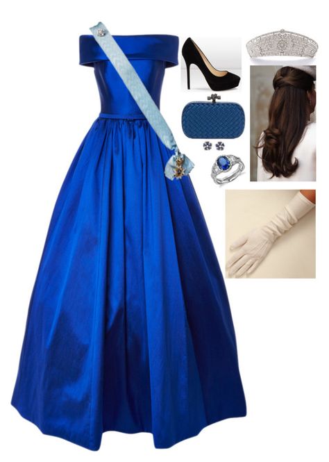 "Royal Tour Denmark and Sweden: Attending the State Banquet at The Royal Palace" by fashion-royalty ❤ liked on Polyvore featuring Jimmy Choo, Reem Acra, Bottega Veneta, Tiffany & Co., TIARA and Blue Nile Royal Banquet Dress, Royal Dresses Queens, Princess Outfits Royal, Islamic Fashion Dresses, Queen Outfits, Royal Clothes, Outfit Polyvore, Banquet Dresses, Red Carpet Outfits