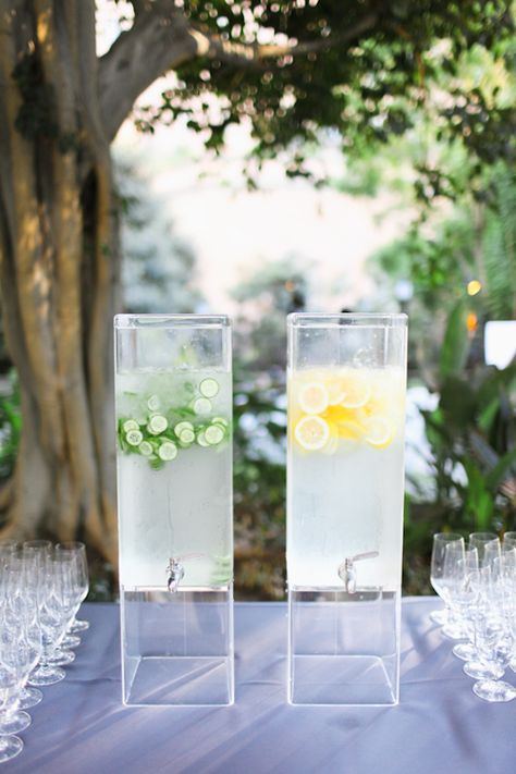 Lemon And Lime Water, Lemon Lime Water, Papaya Color, Lime Wedding, Fashion Photography School, Lime Water, Cucumber Water, Water Station, Water Dispensers