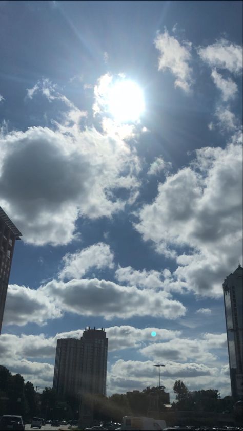 Late afternoon clouds in fall Mid Afternoon Aesthetic, White Cloudy Aesthetic, Cloudy Fall Day, Sunny Cloudy Aesthetic, Partly Cloudy Weather Aesthetic, Mid Afternoon, Late Afternoon, Green Nature, Aesthetic Art