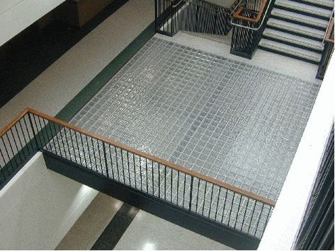 Glass floor Glass Brick Floor, Glass Block Flooring, Glass Block Floor, Basement Flooring Waterproof, Painting Basement Floors, Basement Flooring Options, Church Interior Design, Basement Floor, Glass Brick