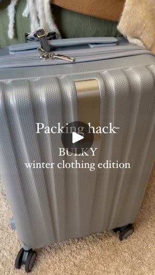 Packing Winter Travel One Suitcase, One Suitcase, Winter Packing, Christmas Travel, Space Saver, Suitcase Traveling, Packing Tips For Travel, Winter Travel, Clothing Hacks