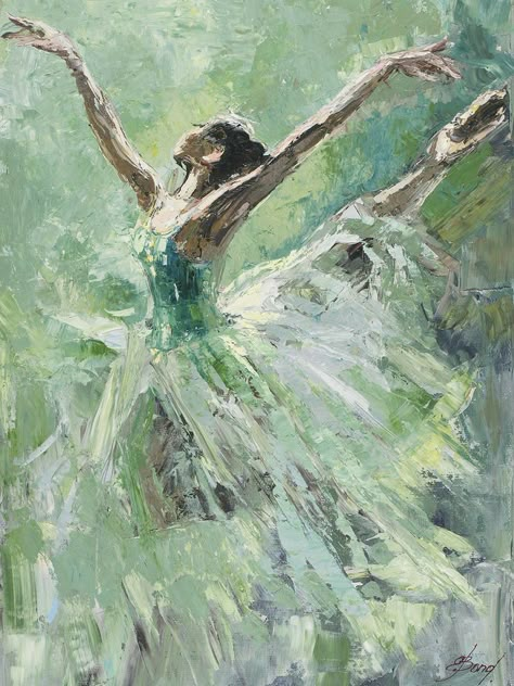 Abstract Painting Acrylic Modern, Ballet Painting, Ballerina Painting, Dancer Painting, Ballerina Art, Dancers Art, Dance Paintings, Ballet Art, Impressionist Art