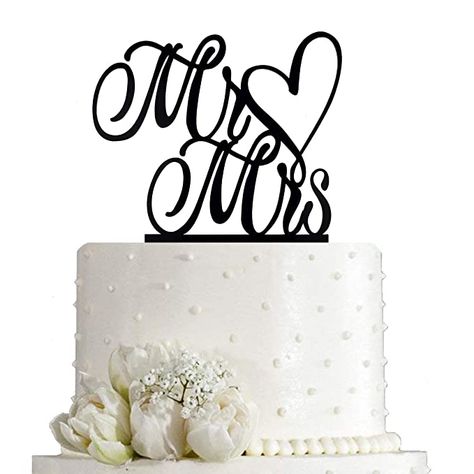 Amazon.com: Mr and Mrs Cake Topper, Bride And Groom Sign Wedding Engagement Cake Toppers Decorations (Black Acrylic) : Grocery & Gourmet Food Bride And Groom Sign, Mr And Mrs Cake Topper, Mr And Mrs Cake, Groom Sign, Engagement Cake Toppers, Engagement Cakes, Bride Photo, Sign Wedding, Black Acrylic